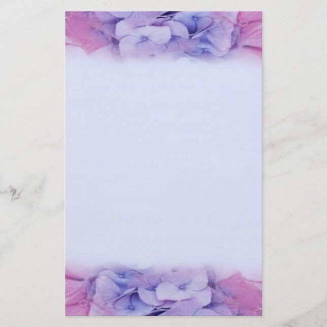 Romantic Petals Stationery (Front)