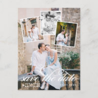 Romantic Photo Collage Wedding Save the Date