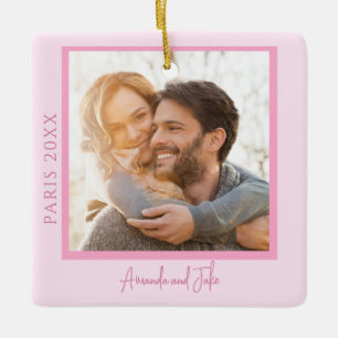Romantic Photo Honeymoon Ornament
