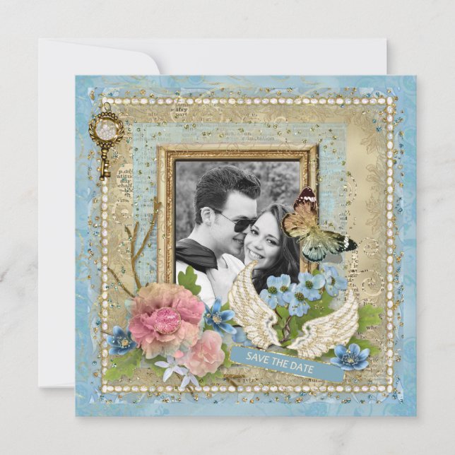 Romantic Photo Save the Date (Front)