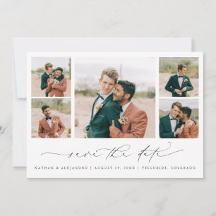 Romantic Photo Save the Date Engagement Cards