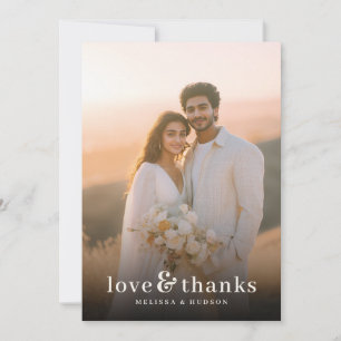 Romantic Photo Thank You Card