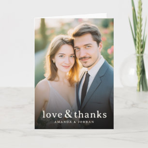 Romantic Photo Thank You Card