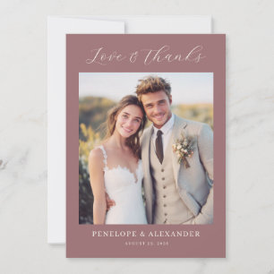 Romantic Photo Thank You Card