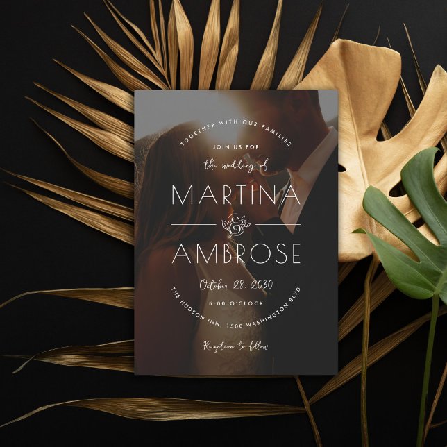 Romantic Photo Wedding Invitation (Creator Uploaded)