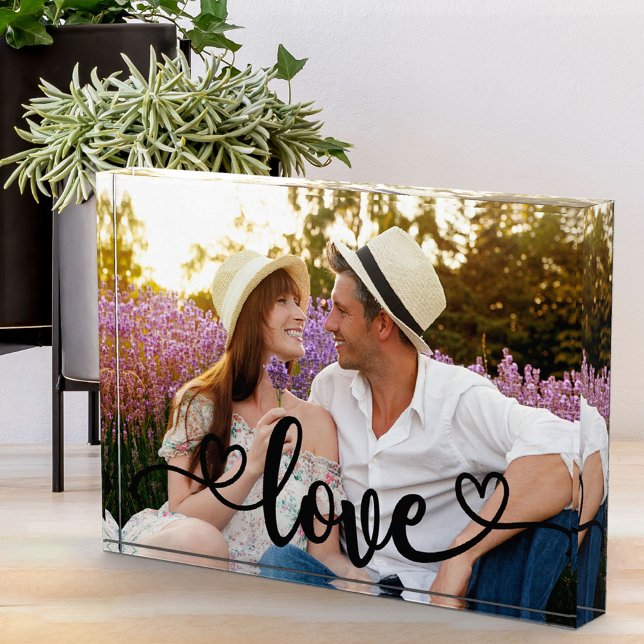 Romantic Photo with Love and Hearts Calligraphy (Creator Uploaded)