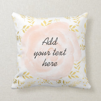 Romantic pillow with fully editable text