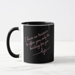 Romantic Pink & Black Gift for Him or Her Mug