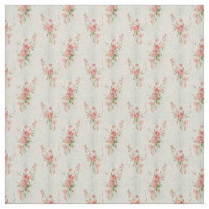 Romantic Pink Blossoms with Vintage Serenity Fabric