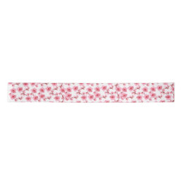 Romantic pink Cherry blosson Satin Ribbon