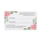 Romantic Pink Floral Beauty Salon Referral Card