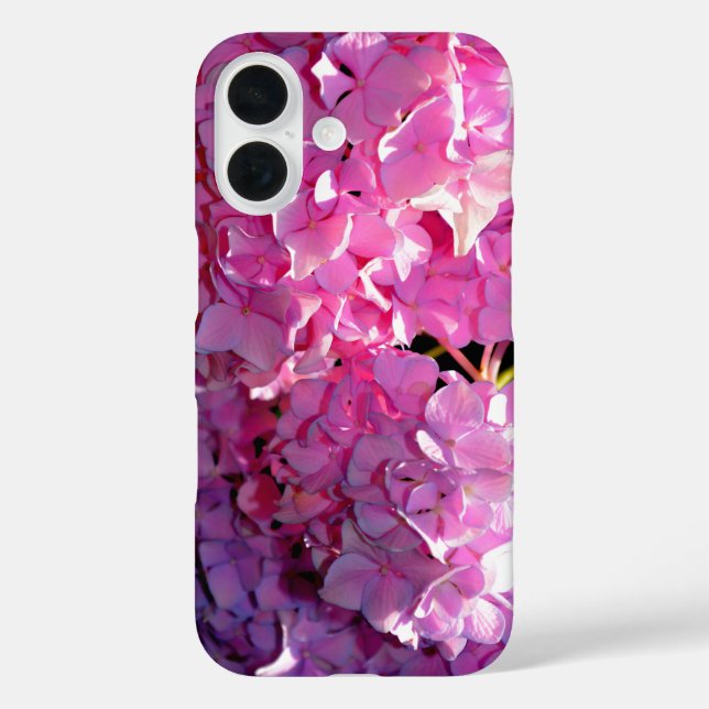 Romantic pink floral elegant hydrangeas  Case-Mate iPhone case (Back)