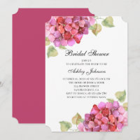 Romantic pink flower. Floral fuchsia bridal shower