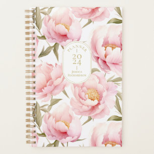 Romantic Pink Peony Planner