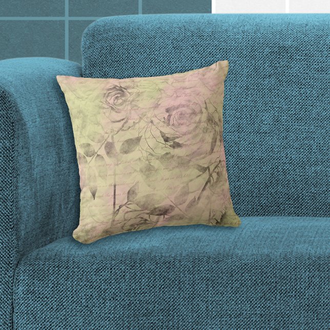 Romantic Pink Rose Cushion (Creator Uploaded)