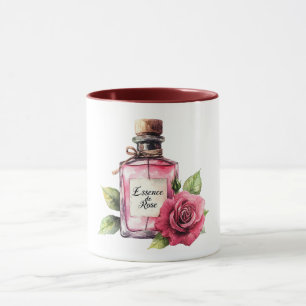 Romantic Pink Rose Flower Mug
