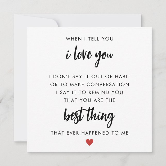 Romantic poems Valentines Day Card (Front)