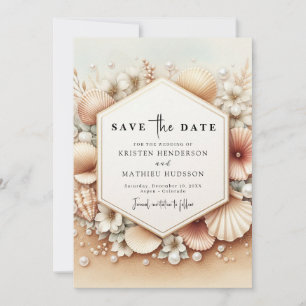 Romantic Printable Beach Wedding Save The Date
