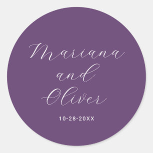 Romantic Purple Envelope Seals