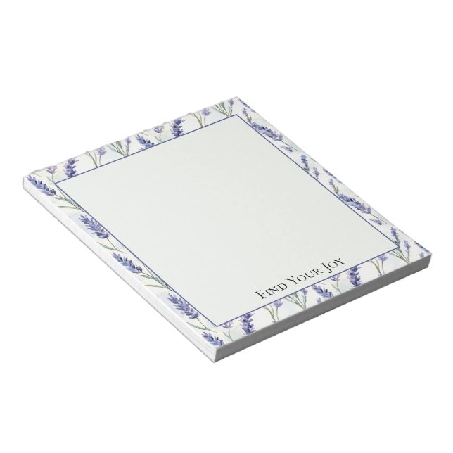 Romantic Purple Lavender Flowers   Notepad (Angled)