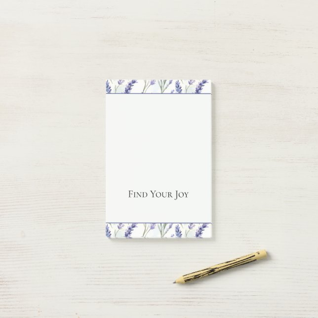 Romantic Purple Lavender Flowers   Post-it Notes (On Desk)