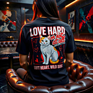 Romantic Quote Cat Lover Gift Tri-Blend Shirt