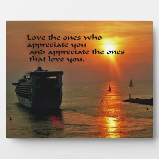 Romantic quote plaque (Front)