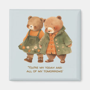 Romantic Quotes Square Magnet