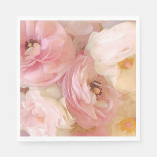 Romantic Ranunculus Napkin