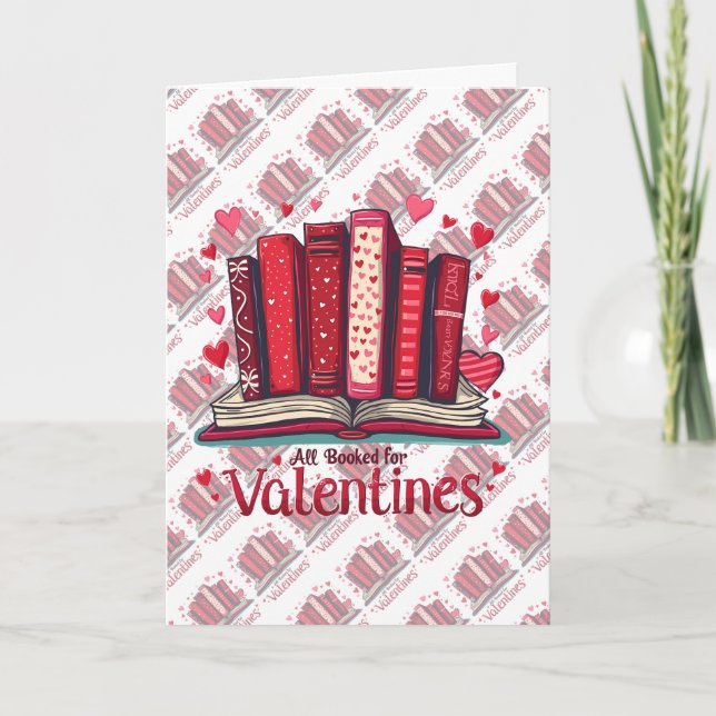 Romantic Reading Vibes Cosy Valentine Gift Card (Front)