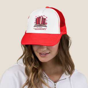 Romantic Reading Vibes Cosy Valentine Gift Trucker Hat