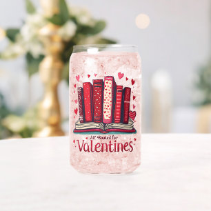 Romantic Reading Vibes Cozy Valentine Gift Can Glass