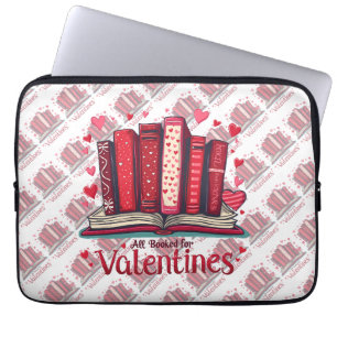 Romantic Reading Vibes Cozy Valentine Gift Laptop Sleeve