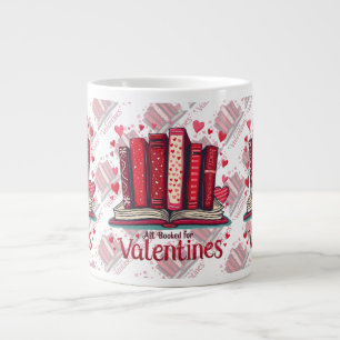 Romantic Reading Vibes Cozy Valentine Gift Large Coffee Mug