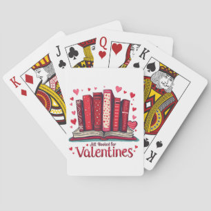 Romantic Reading Vibes Cozy Valentine Gift Playing Cards