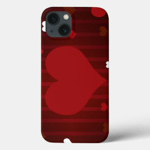 Romantic Red and White Love Me Heart Valentine iPhone 13 Case