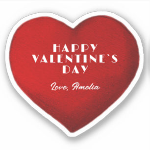 Romantic Red Heart with Name Valentine`s Day