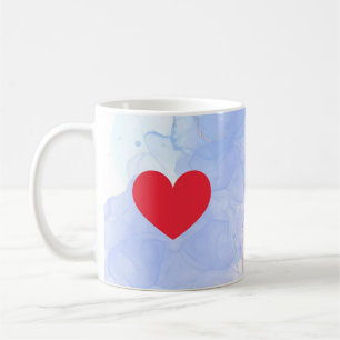 Romantic Red Hearts Valentines Day Coffee Mug