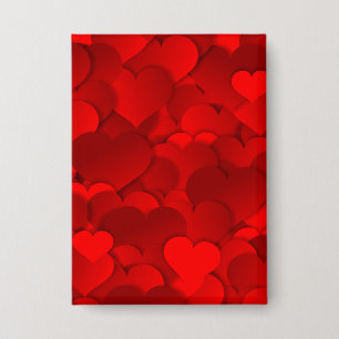 Romantic Red Love Hearts Texture Pattern-19909