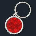 Romantic Red Love Hearts Texture Pattern-19909 Key Ring<br><div class="desc">A vibrant red hearts pattern filled with layered love shapes,  perfect for Valentine’s Day gifts,  romantic themes,  and stylish accessories. (Design code-19909).</div>