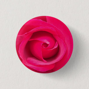 Romantic Red Pink Rose 3 Cm Round Badge