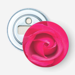 Romantic Red Pink Rose Bottle Opener