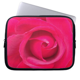 Romantic Red Pink Rose Laptop Sleeve