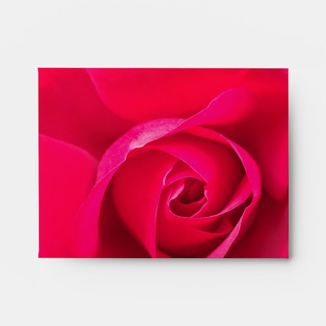 Romantic Red Pink Rose v2 Envelope (Front)