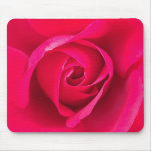 Romantic Red Pink Rose v2 Mouse Pad