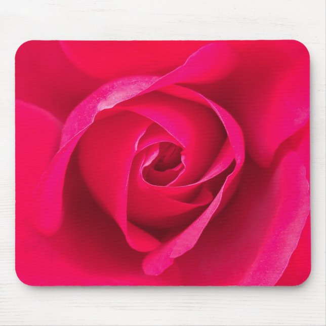 Romantic Red Pink Rose v2 Mouse Pad (Front)