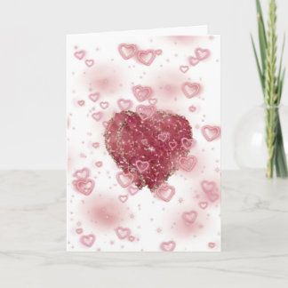 Romantic Red Rose Hearted Valentine's Day Card