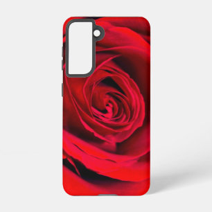 Romantic Red Rose in full bloom Samsung Galaxy Case