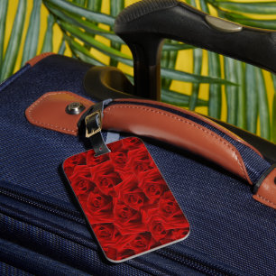  Romantic Red Rose Luggage Tag