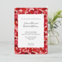 Romantic Red Rose Petals Floral Wedding